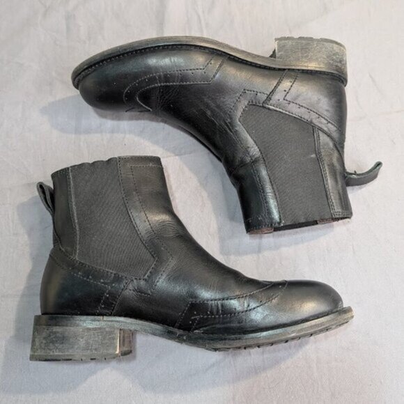 Boemos Italy Wingtip Chelsea Slip On Boots Women Size 38 - Picture 8 of 10